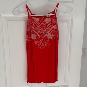 Eyeshadow Women’s Small Vibrant Orange Tank Top